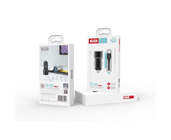 Зарядное устройство XO TZ09 2.4A/2 USB + cable microUSB Black (XO-TZ09M-BK), изображение 3 Зарядное устройство XO TZ09 2.4A/2 USB + cable microUSB Black (XO-TZ09M-BK), изображение 3