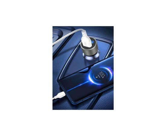 Зарядное устройство XO TZ09 2.4A/2 USB + cable microUSB Grey (XO-TZ09M-GR), изображение 3 Зарядное устройство XO TZ09 2.4A/2 USB + cable microUSB Grey (XO-TZ09M-GR), изображение 3