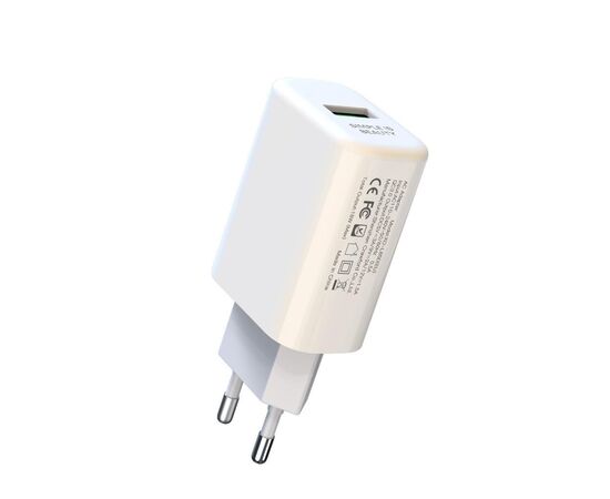 Зарядное устройство XO QC 3.0 L85 18W/1USB + microUSB White (XO-L85m-WH), изображение 3 Зарядное устройство XO QC 3.0 L85 18W/1USB + microUSB White (XO-L85m-WH), изображение 3