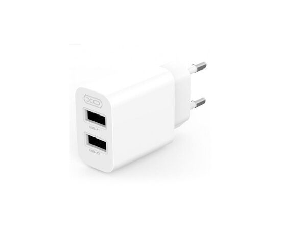 Зарядний пристрій XO L109 12W (2USB/2.4A) + USB - Type-C White (XO-L109-T), зображення 2 Зарядний пристрій XO L109 12W (2USB/2.4A) + USB - Type-C White (XO-L109-T), зображення 2