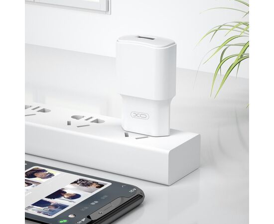 Зарядное устройство XO L73 2.4A/1USB + cable lightning White (XO-L73i-WH), изображение 4 Зарядное устройство XO L73 2.4A/1USB + cable lightning White (XO-L73i-WH), изображение 4