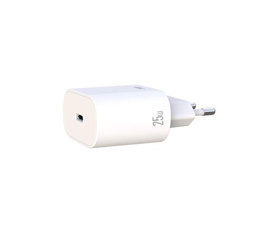 Зарядний пристрій XO L91EU 1хType-C PD25W White (L91-WH), зображення 2 Зарядний пристрій XO L91EU 1хType-C PD25W White (L91-WH), зображення 2