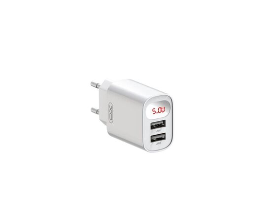 Зарядное устройство XO L95 (2USB/2.4A) + USB - MicroUSB White (XO-L95-M), изображение 5 Зарядное устройство XO L95 (2USB/2.4A) + USB - MicroUSB White (XO-L95-M), изображение 5
