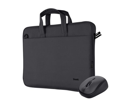 Сумка для ноутбука Trust 16" BOLOGNA Slim Eco + Mouse, Set black (24988)