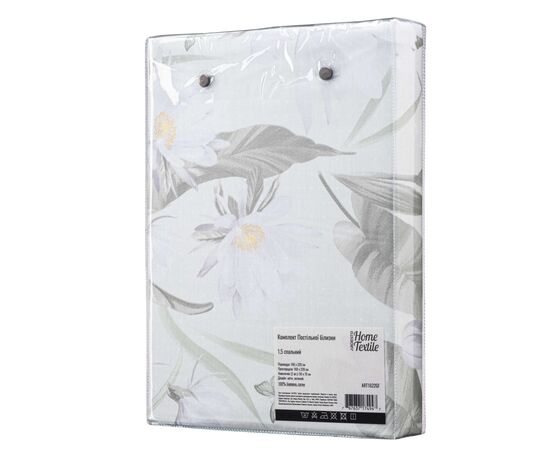 Постельное белье Ardesto Gloria сатин цветы, зеленый полуторный евро 160х220 (ART1622GF), изображение 4 Постельное белье Ardesto Gloria сатин цветы, зеленый полуторный евро 160х220 (ART1622GF), изображение 4