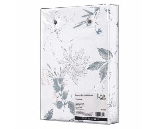 Постельное белье Ardesto Gloria сатин цветы, мокко полуторный евро 160х220 (ART1622FL), изображение 4 Постельное белье Ardesto Gloria сатин цветы, мокко полуторный евро 160х220 (ART1622FL), изображение 4