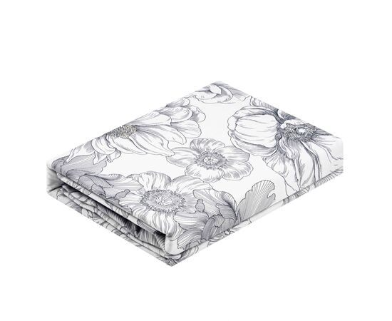 Постельное белье Ardesto Gloria сатин пионы, синий полуторный евро 160х220 (ART1622PD), изображение 2 Постельное белье Ardesto Gloria сатин пионы, синий полуторный евро 160х220 (ART1622PD), изображение 2