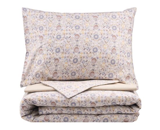 Постельное белье Ardesto Gloria сатин полевые цветы, бежевый полуторный евро 160х220 (ART1622WB), изображение 3 Постельное белье Ardesto Gloria сатин полевые цветы, бежевый полуторный евро 160х220 (ART1622WB), изображение 3
