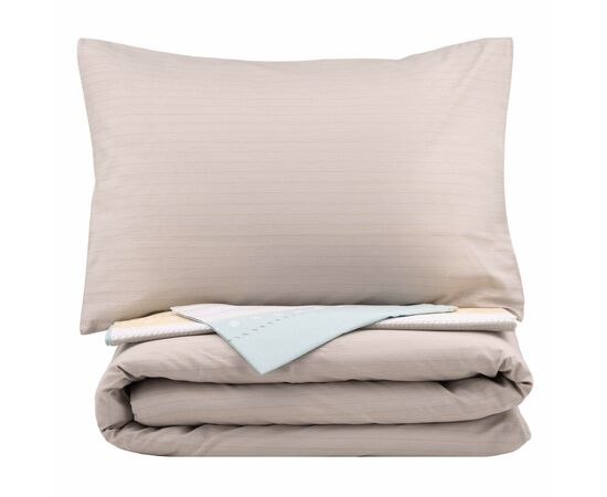 Постельное белье Ardesto Gloria сатин полоски, коричневый полуторный евро 160х220 (ART1622RB), изображение 2 Постельное белье Ardesto Gloria сатин полоски, коричневый полуторный евро 160х220 (ART1622RB), изображение 2