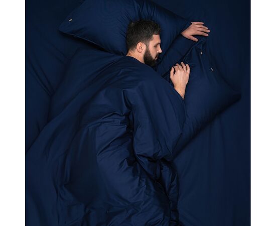 Постельное белье Ardesto Gloria сатин синий полуторный евро 160х220 (ART1622SN), изображение 2 Постельное белье Ardesto Gloria сатин синий полуторный евро 160х220 (ART1622SN), изображение 2