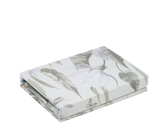 Постельное белье Ardesto Gloria сатин цветы, зеленый евро 200х220 (ART2022GF), изображение 3