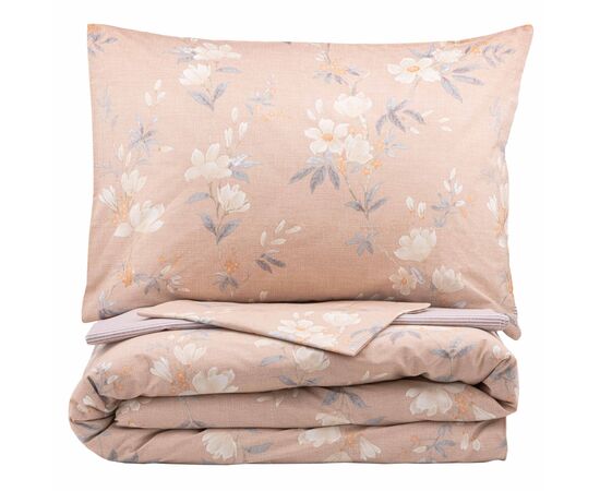 Постельное белье Ardesto Gloria сатин магнолия, полоска евро 200х220 (ART2022MB), изображение 2 Постельное белье Ardesto Gloria сатин магнолия, полоска евро 200х220 (ART2022MB), изображение 2