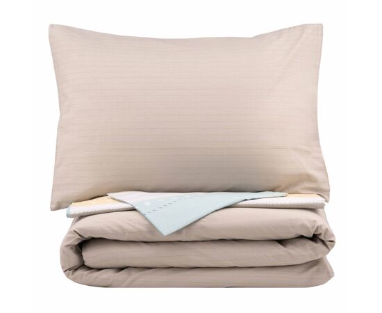 Постельное белье Ardesto Gloria сатин полоски, коричневый евро 200х220 (ART2022RB), изображение 2 Постельное белье Ardesto Gloria сатин полоски, коричневый евро 200х220 (ART2022RB), изображение 2