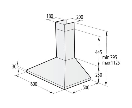 Витяжка кухонна Gorenje WHC63CLI, зображення 6 Витяжка кухонна Gorenje WHC63CLI, зображення 6