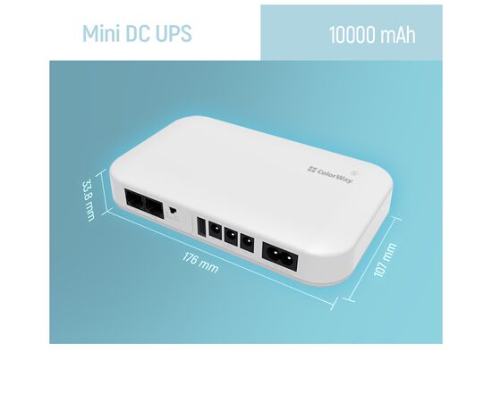 Источник бесперебойного питания ColorWay CW-PB100LI3WT 10000mAh 21W (CW-PB100LI3WT), изображение 7 Источник бесперебойного питания ColorWay CW-PB100LI3WT 10000mAh 21W (CW-PB100LI3WT), изображение 7