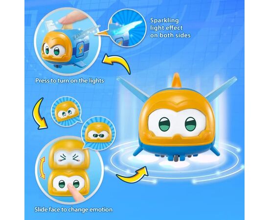 Трансформер Super Wings Transforming Джером и питомец (Jerome & Pet) (EU770443), изображение 4 Трансформер Super Wings Transforming Джером и питомец (Jerome & Pet) (EU770443), изображение 4