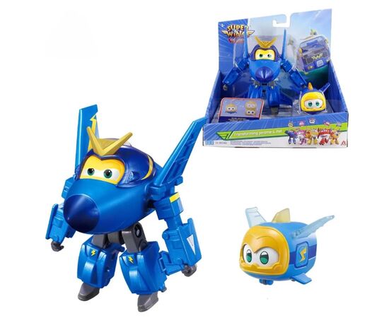 Трансформер Super Wings Transforming Джером и питомец (Jerome & Pet) (EU770443), изображение 7 Трансформер Super Wings Transforming Джером и питомец (Jerome & Pet) (EU770443), изображение 7