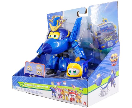 Трансформер Super Wings Transforming Джером и питомец (Jerome & Pet) (EU770443), изображение 9 Трансформер Super Wings Transforming Джером и питомец (Jerome & Pet) (EU770443), изображение 9