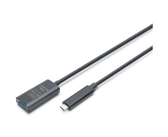 Дата кабель USB-С Male to USB-A Female 10.0m USB3.2 Gen2 Active 10G Digitus (DA-73113)