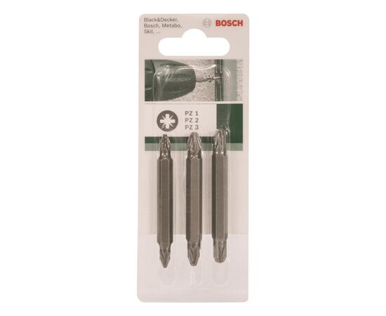 Набір біт Bosch PZ/PZ, 60мм, 3шт (2.609.255.962)