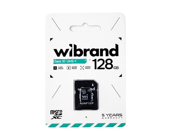 Карта памяти Wibrand 128GB microSD class 10 (WICDHU1/128GB-A), изображение 2 Карта памяти Wibrand 128GB microSD class 10 (WICDHU1/128GB-A), изображение 2