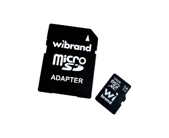 Карта памяти Wibrand 128GB microSD class 10 (WICDHU1/128GB-A)