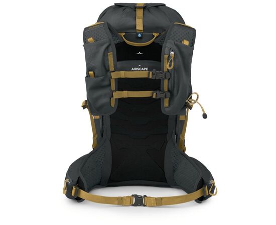 Рюкзак туристический Osprey Talon Velocity 30 dark charcoal/tumbleweed yellow - L/XL - чорний (009.3542), изображение 3 Рюкзак туристический Osprey Talon Velocity 30 dark charcoal/tumbleweed yellow - L/XL - чорний (009.3542), изображение 3