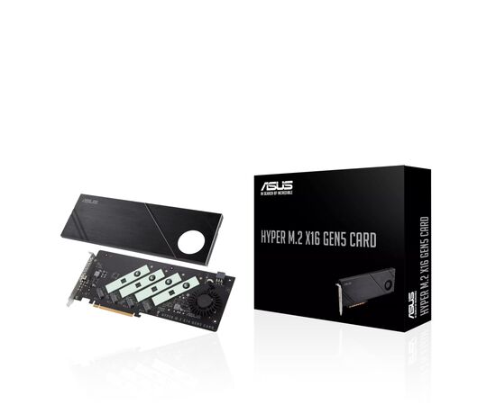 Плата расширения ASUS Hyper M.2 X16 PCIe 5.0 Expansion Card GEN 5 (90MC0CY0-M0EAY0), изображение 8 Плата расширения ASUS Hyper M.2 X16 PCIe 5.0 Expansion Card GEN 5 (90MC0CY0-M0EAY0), изображение 8