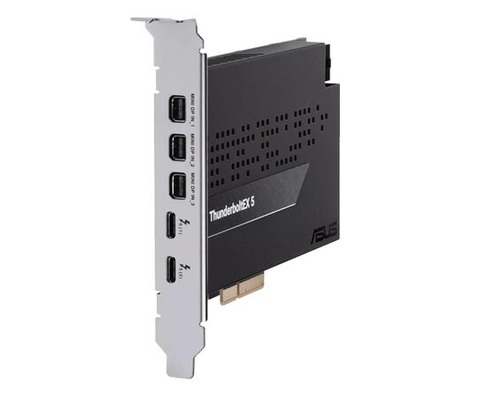 Плата расширения ASUS ThunderboltEX 5 USB Type-C PCIe 4.0 X4 Expansion Card (90MC0E50-M0EAY0), изображение 6 Плата расширения ASUS ThunderboltEX 5 USB Type-C PCIe 4.0 X4 Expansion Card (90MC0E50-M0EAY0), изображение 6