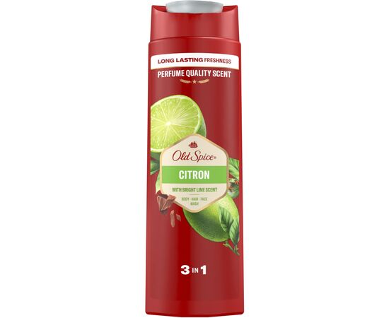 Гель для душа Old Spice Citron 400 мл (8001090533890), изображение 2 Гель для душа Old Spice Citron 400 мл (8001090533890), изображение 2