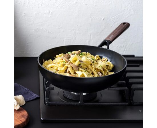 Сковорода GreenPan Eco Smartshape Вок 28 см 3,6 л темне дерево (CC006443-001), изображение 3 Сковорода GreenPan Eco Smartshape Вок 28 см 3,6 л темне дерево (CC006443-001), изображение 3