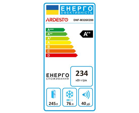 Холодильник Ardesto DNF-M326X200, изображение 8 Холодильник Ardesto DNF-M326X200, изображение 8