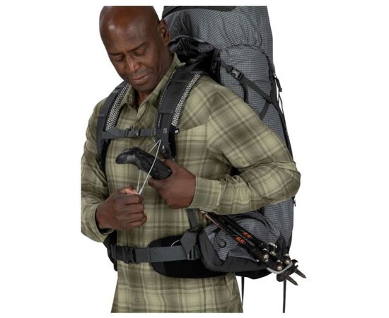 Рюкзак туристический Osprey Aether Pro 75 silver lining - S/M - сірий (009.3800), изображение 8 Рюкзак туристический Osprey Aether Pro 75 silver lining - S/M - сірий (009.3800), изображение 8