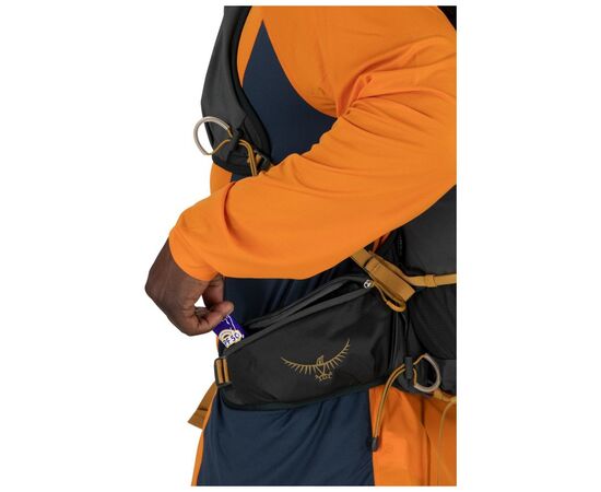 Рюкзак туристический Osprey Talon Velocity 30 dark charcoal/tumbleweed yellow - S/M - чорний (009.3543), изображение 7 Рюкзак туристический Osprey Talon Velocity 30 dark charcoal/tumbleweed yellow - S/M - чорний (009.3543), изображение 7