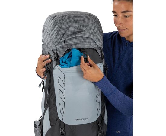 Рюкзак туристический Osprey Tempest Pro 40 silver lining - WXS/S - сірий (009.3538), изображение 11 Рюкзак туристический Osprey Tempest Pro 40 silver lining - WXS/S - сірий (009.3538), изображение 11