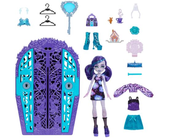 Кукла Monster High Набор-сюрприз Ужас-секреты Твайлы серии Цвет и тьма (HYT74), изображение 4 Кукла Monster High Набор-сюрприз Ужас-секреты Твайлы серии Цвет и тьма (HYT74), изображение 4