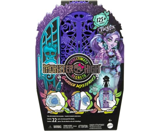 Кукла Monster High Набор-сюрприз Ужас-секреты Твайлы серии Цвет и тьма (HYT74), изображение 6 Кукла Monster High Набор-сюрприз Ужас-секреты Твайлы серии Цвет и тьма (HYT74), изображение 6