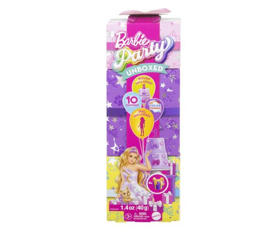 Кукла Barbie Вечеринка-сюрприз в лиловых тонах (JFG70), изображение 4 Кукла Barbie Вечеринка-сюрприз в лиловых тонах (JFG70), изображение 4
