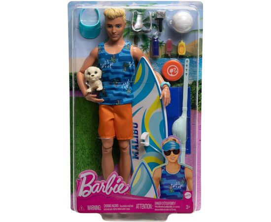 Кукла Barbie Кен Лучший серфер (HPT50), изображение 5 Кукла Barbie Кен Лучший серфер (HPT50), изображение 5
