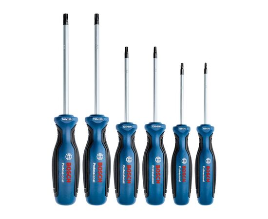 Викрутка Bosch набір 6шт, SL 4.5, 5.5, 6.5, PH1, PH2 (1.600.A01.6BF)