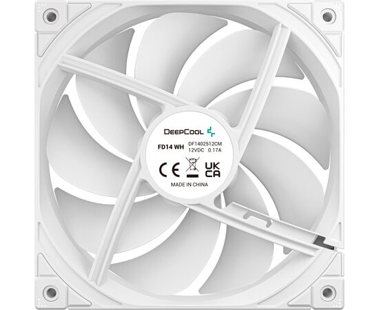 Кулер для корпуса Deepcool FD14 WH, изображение 3 Кулер для корпуса Deepcool FD14 WH, изображение 3