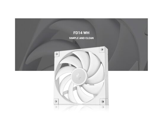 Кулер для корпуса Deepcool FD14 WH, изображение 7 Кулер для корпуса Deepcool FD14 WH, изображение 7
