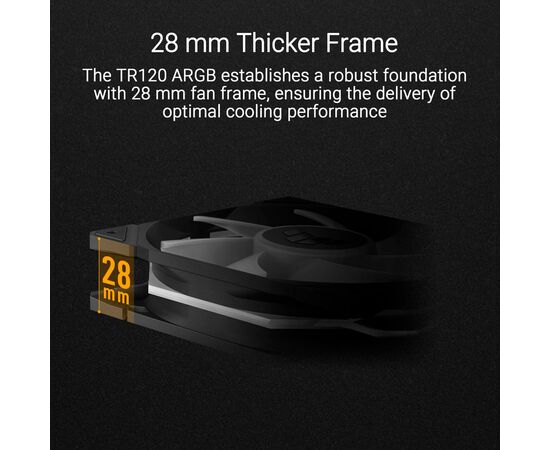 Кулер для корпуса ASUS TUF GAMING TR120 FAN ARGB BLACK (90DA0090-B09000), изображение 10 Кулер для корпуса ASUS TUF GAMING TR120 FAN ARGB BLACK (90DA0090-B09000), изображение 10