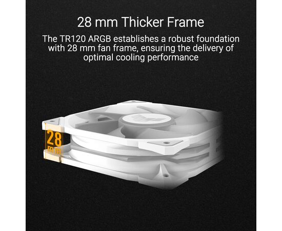 Кулер для корпуса ASUS TUF GAMING TR120 FAN ARGB WHITE (90DA0093-B09000), изображение 10 Кулер для корпуса ASUS TUF GAMING TR120 FAN ARGB WHITE (90DA0093-B09000), изображение 10