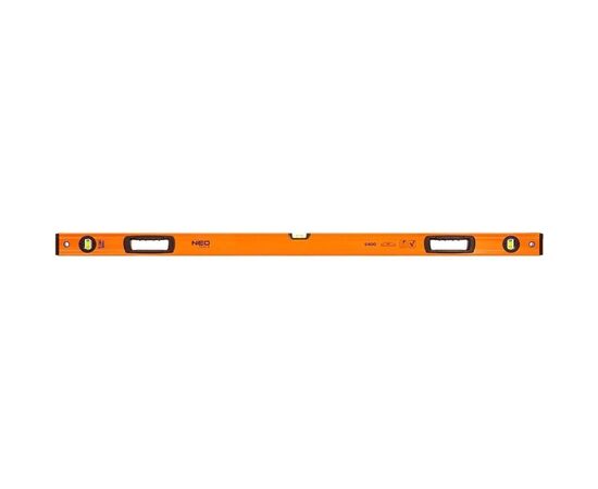 Уровень Neo Tools S 400 алюминиевый, 120 см, 3 капсулы, 2 отверстия для рук (71-145)