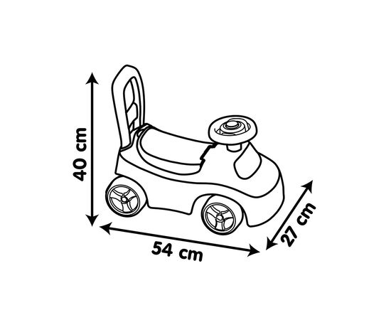 Чудомобиль Smoby 54х27х40 см, 10 мес. (720541), изображение 3 Чудомобиль Smoby 54х27х40 см, 10 мес. (720541), изображение 3