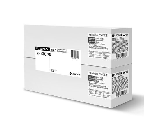 Картридж PrintPro CANON 057 Black без чипа DUAL PACK (PP-C057FN)