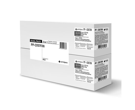 Картридж PrintPro CANON 057H Black без чипа DUAL PACK (PP-C057FXN)