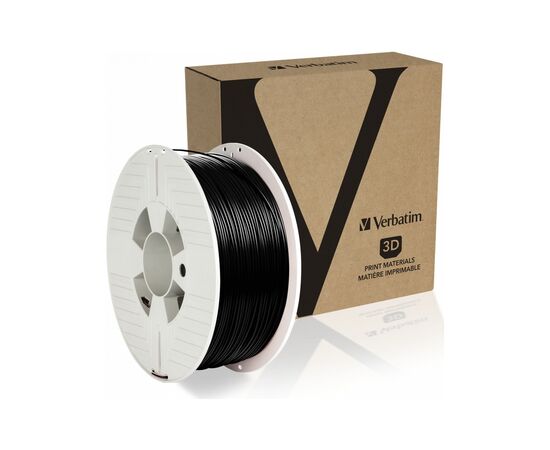 Пластик для 3D-принтера Verbatim PETG, 1.75 мм, 1 кг, Black (55052), изображение 2 Пластик для 3D-принтера Verbatim PETG, 1.75 мм, 1 кг, Black (55052), изображение 2