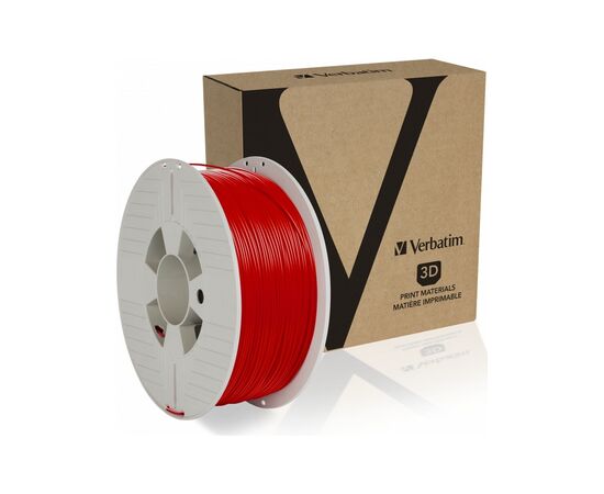 Пластик для 3D-принтера Verbatim PLA, 1.75 мм, 1кг, Red (55320), изображение 2 Пластик для 3D-принтера Verbatim PLA, 1.75 мм, 1кг, Red (55320), изображение 2